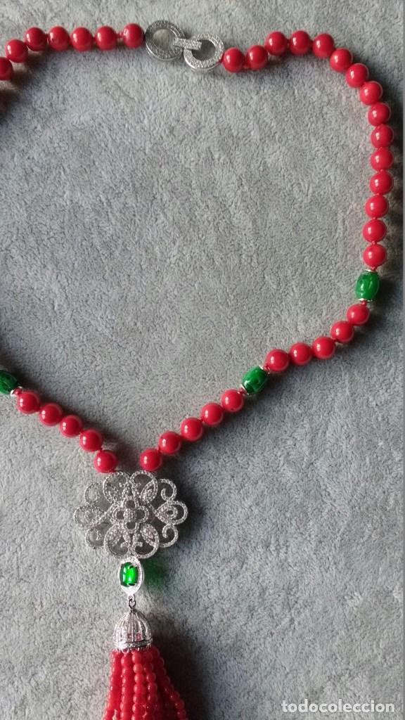 Joyeria: COLLAR DE CORAL Y JADE. - Foto 3