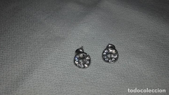 Joyeria: Pendientes de metal letra g con circonitas. - Foto 1