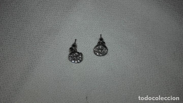 Joyeria: Pendientes de metal letra g con circonitas. - Foto 2