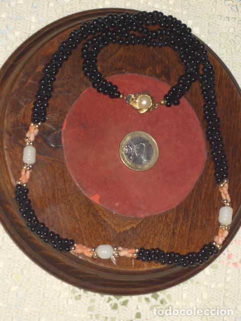 Joyeria: COLLAR DE ONICE Y CORAL ROSA.VINTAGE. - Foto 3