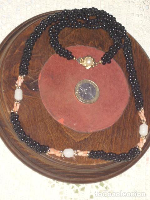 Joyeria: COLLAR DE ONICE Y CORAL ROSA.VINTAGE. - Foto 4