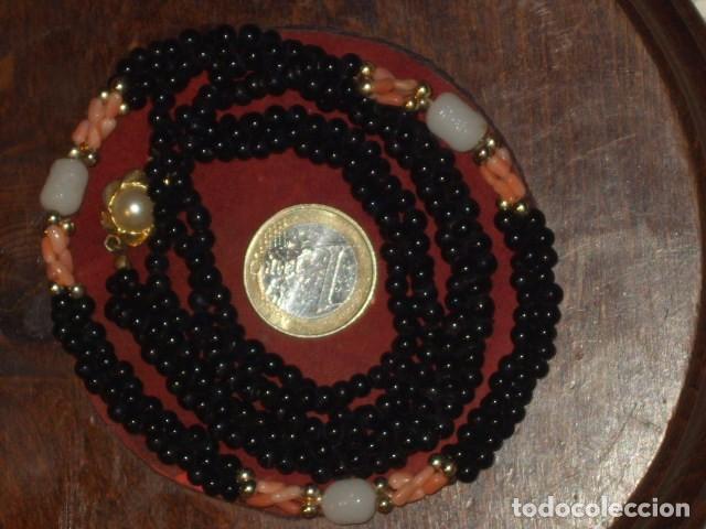 Joyeria: COLLAR DE ONICE Y CORAL ROSA.VINTAGE. - Foto 6