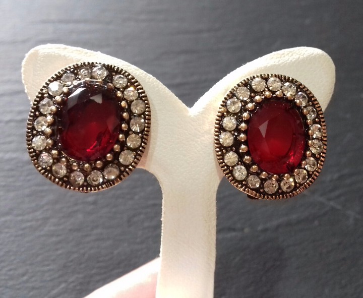 Joyeria: Pendientes en Bronce y Cristal - Foto 2