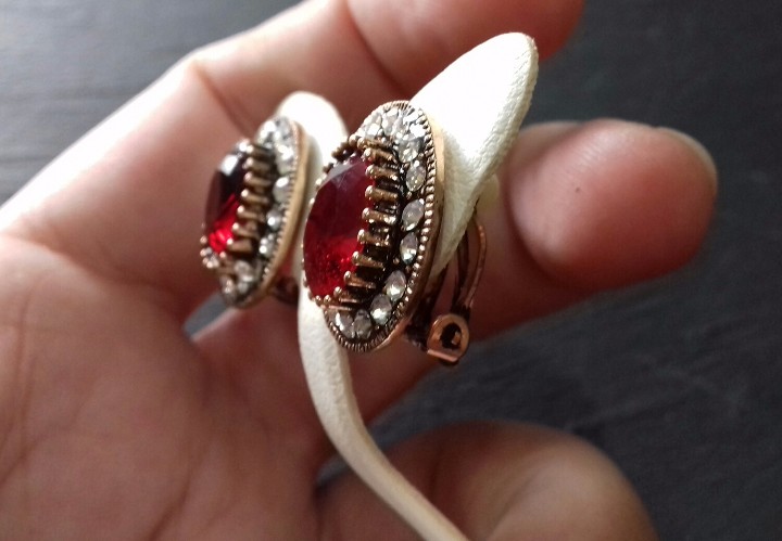 Joyeria: Pendientes en Bronce y Cristal - Foto 3