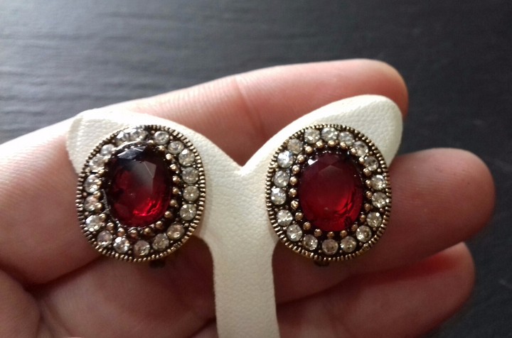 Joyeria: Pendientes en Bronce y Cristal - Foto 4