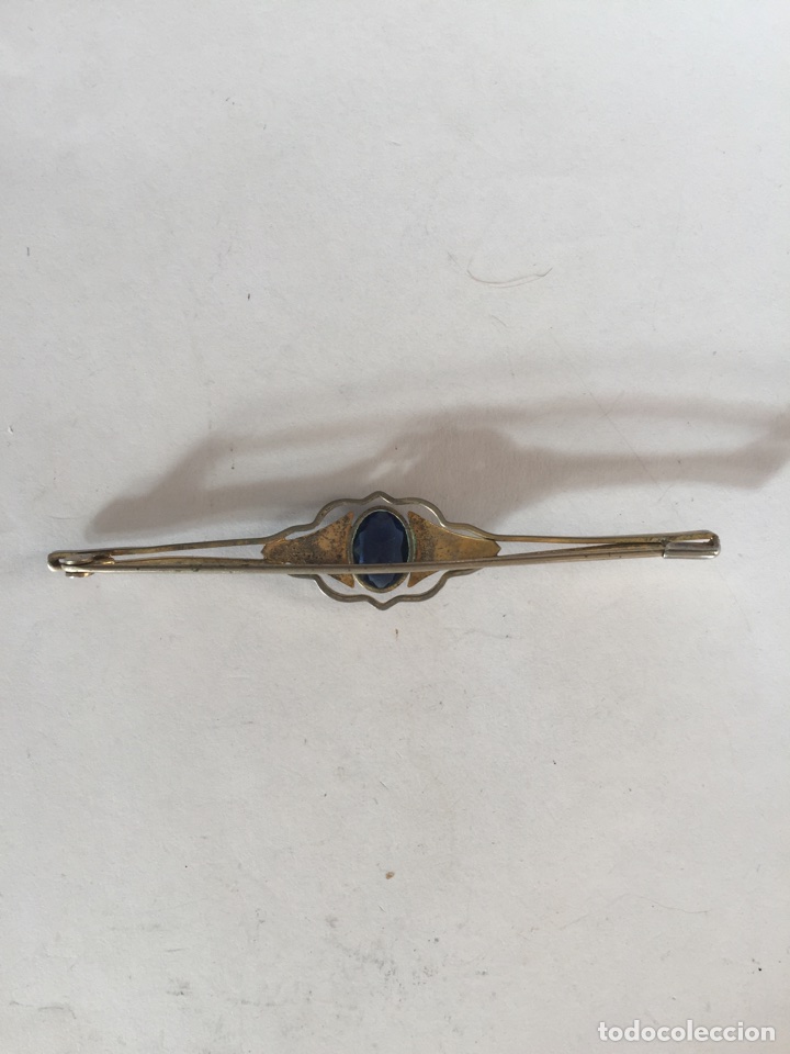 Joyeria: Antiguo broche modernista con piedra - Foto 3