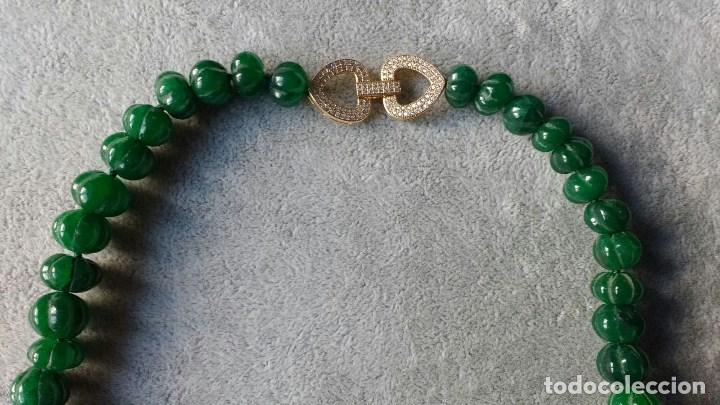 Joyeria: COLLAR DE ESMERALDAS, &Oacute;NIX Y CORAL LABRADO. - Foto 3