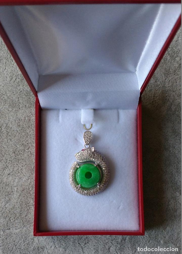 Joyeria: COLGANTE PLATA 925 Y JADE. - Foto 2