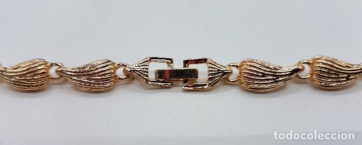 Joyeria: Gargantilla de estilo imperio chapado en oro de 14k con símil de circonitas y rubi talla lagrima . - Foto 6 - 161406337