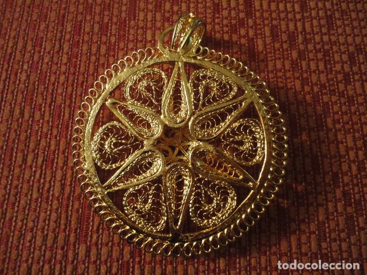 Joyeria: COLGANTE CHAPADO CON FILIGRANA - Foto 2