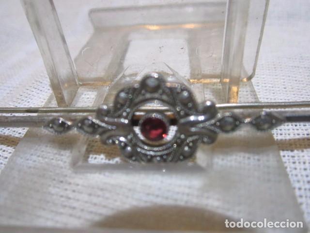 Joyeria: Antiguo alfiler de plata. 8 cms. largo. - Foto 1