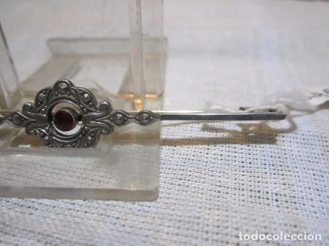 Joyeria: Antiguo alfiler de plata. 8 cms. largo. - Foto 3