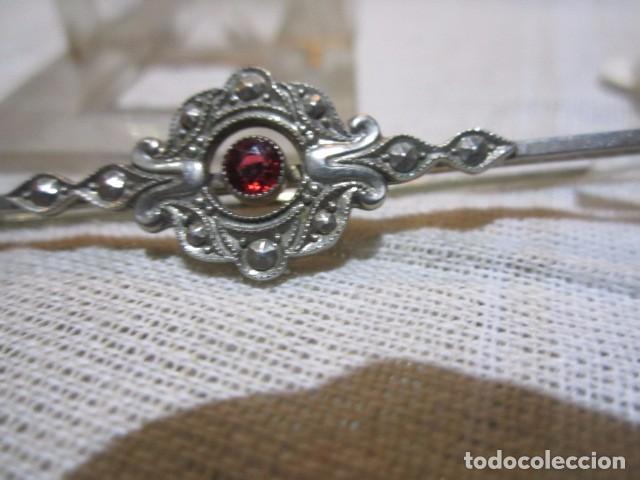 Joyeria: Antiguo alfiler de plata. 8 cms. largo. - Foto 4