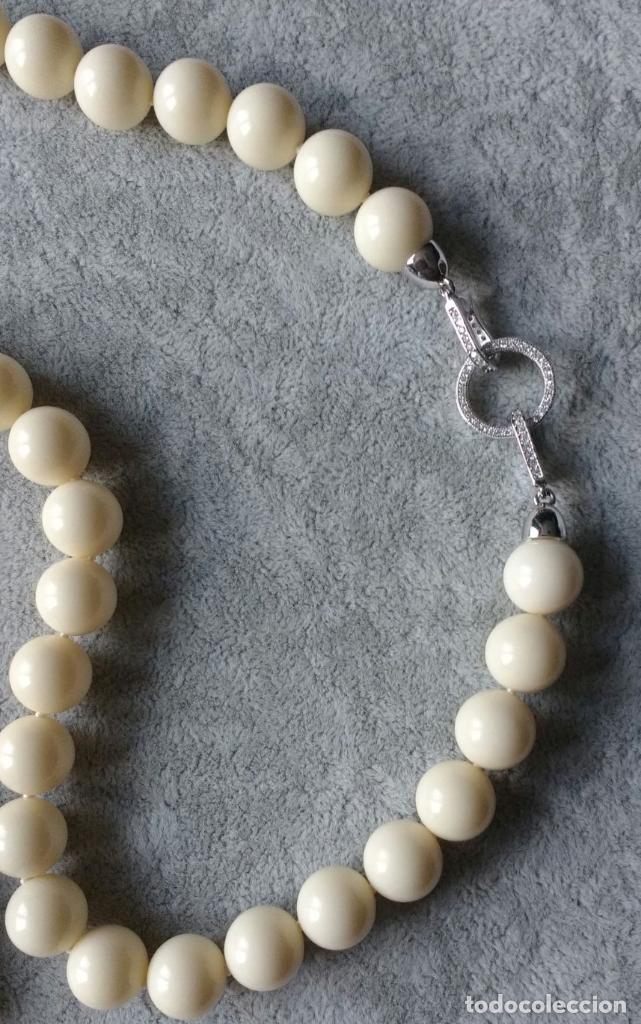 Joyeria: COLLAR DE N&Aacute;CAR, OJO DE TIGRE Y CORAL. - Foto 3
