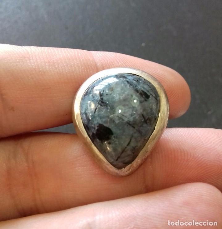 Joyeria: Anillo en Plata de Ley y Cuarzo Rutilo - Foto 3