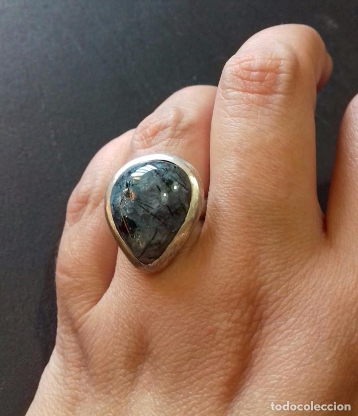 Joyeria: Anillo en Plata de Ley y Cuarzo Rutilo - Foto 6