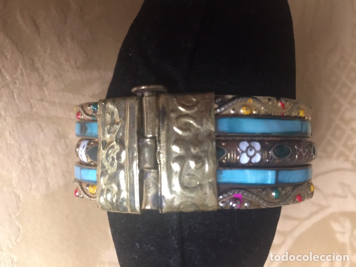 Joyeria: PULSERA DE LAT&Oacute;N DORADO LABRADO Y N&Aacute;CAR - Foto 6