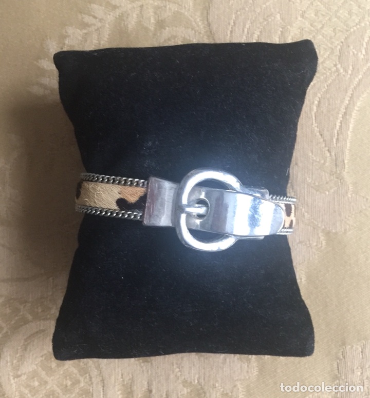 Joyeria: PULSERA ALPACA PLATEADA Y PIEL DE POTRO - Foto 1