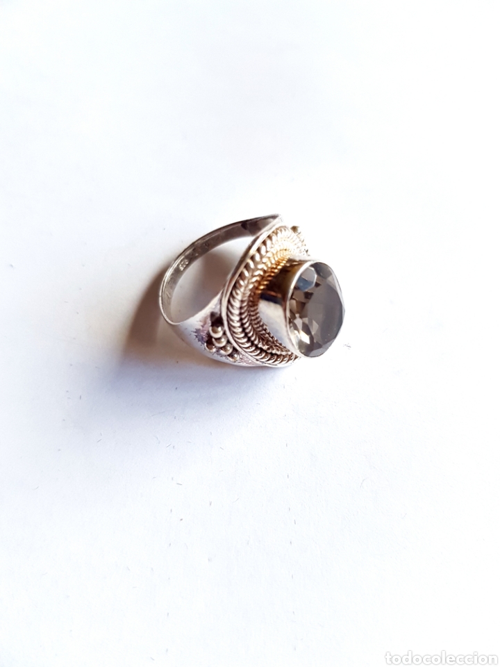 Joyeria: Anillo de plata y cristal facetado - Foto 1