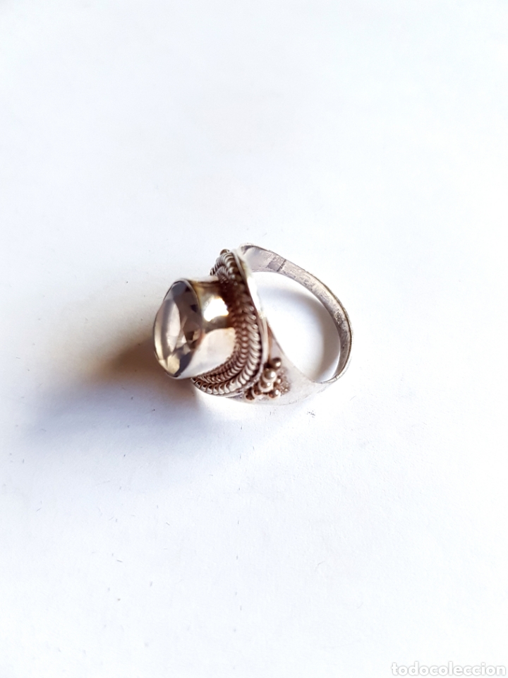 Joyeria: Anillo de plata y cristal facetado - Foto 2