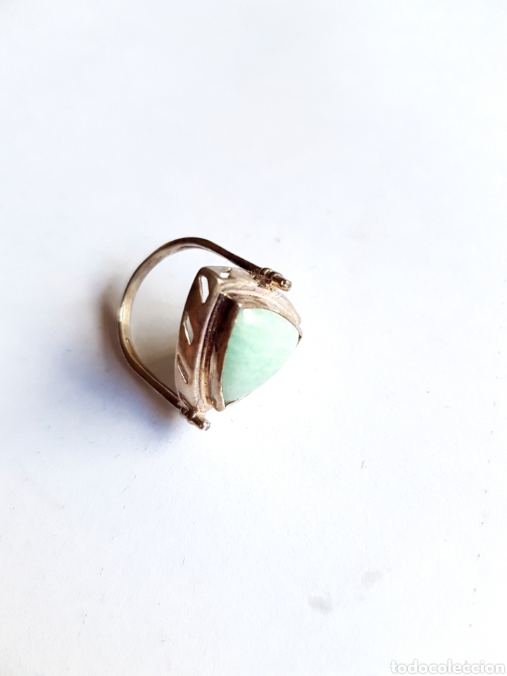 Joyeria: Anillo de plata y cuarzo verde - Foto 1