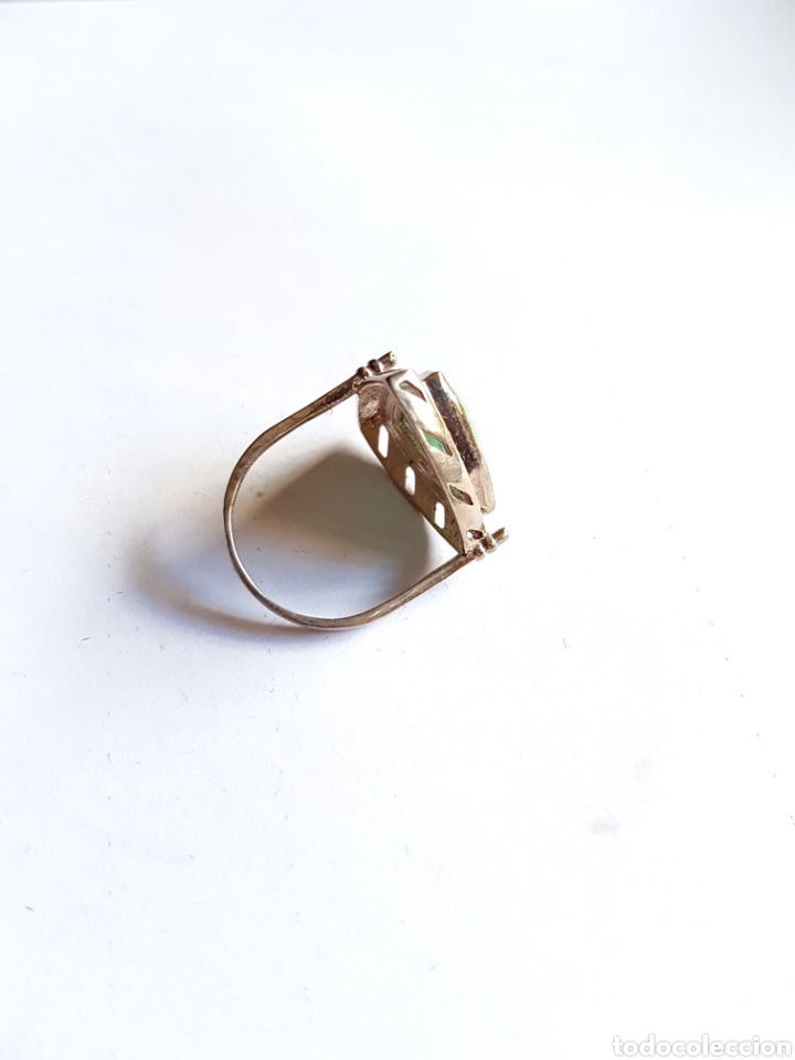 Joyeria: Anillo de plata y cuarzo verde - Foto 2