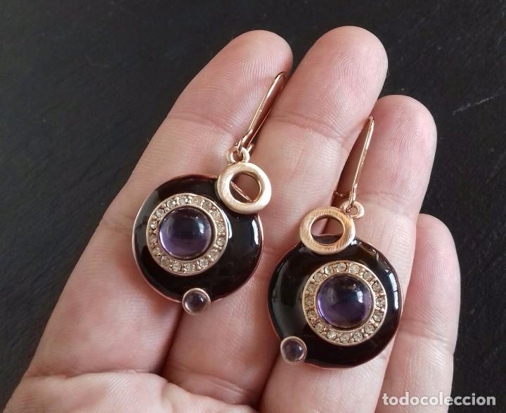 Joyeria: Pendientes con Circonitas y Esmalte - Foto 2