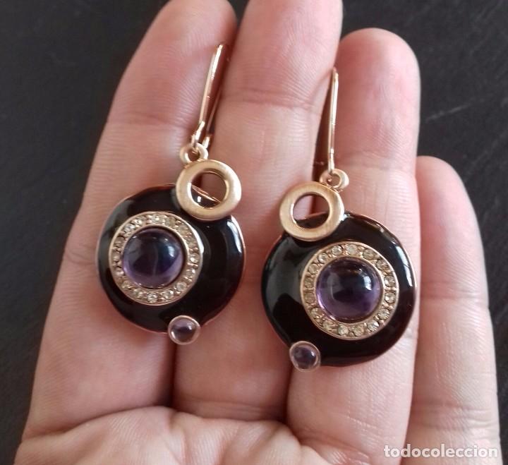 Joyeria: Pendientes con Circonitas y Esmalte - Foto 4
