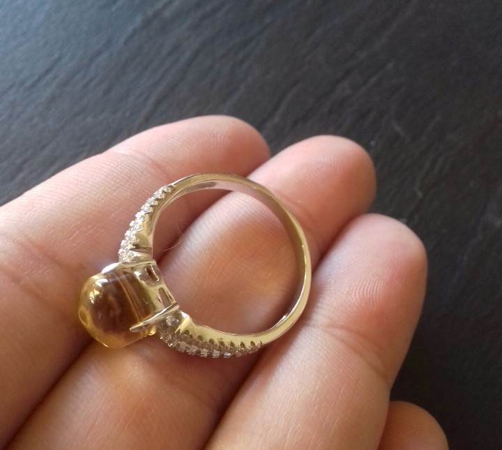 Joyeria: Anillo de Citrino y Circonitas - Foto 5