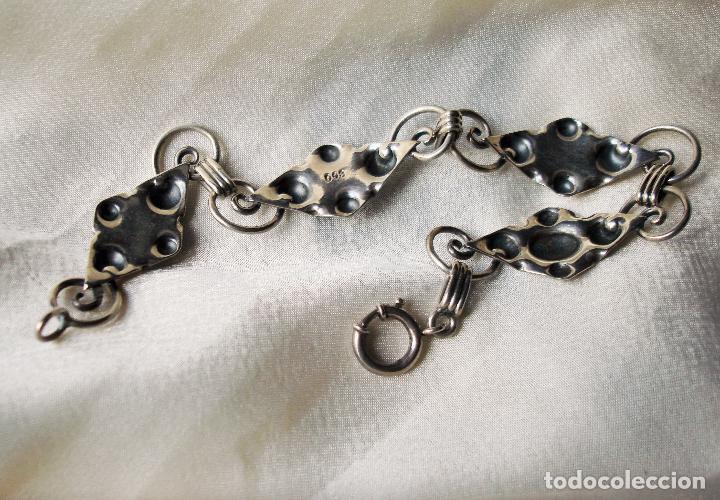 Joyeria: PULSERA DE PLATA Y TURQUESA VERDE - Foto 5