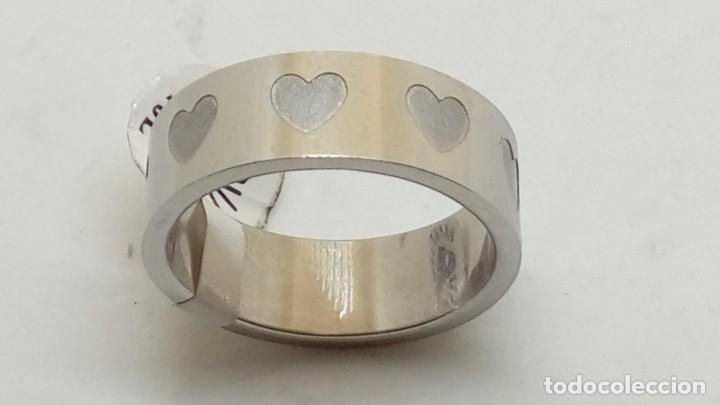 Joyeria: ANILLO ACERO CORAZONES - Foto 1