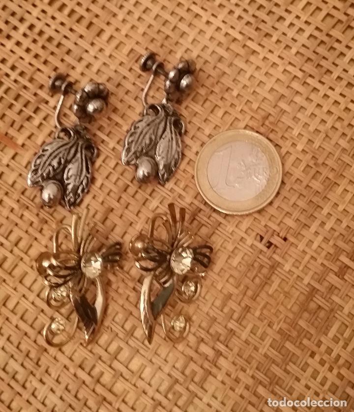 Joyeria: lote de 2 pares pendientes vintage - Foto 3