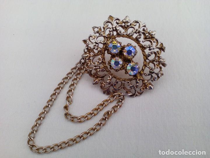 Joyeria: antiguo broche con 4 piedras - Foto 2