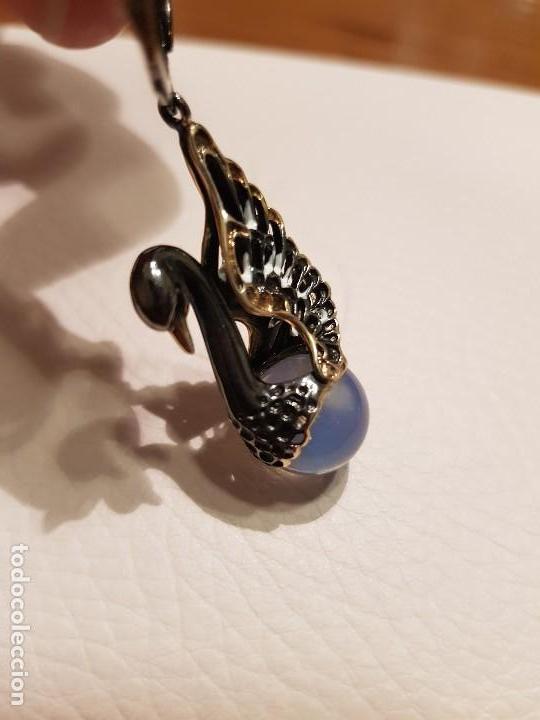 Joyeria: Pendientes y colgante plata dorada y esmaltada - Foto 5