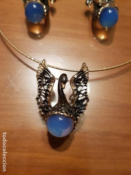 Joyeria: Pendientes y colgante plata dorada y esmaltada - Foto 12
