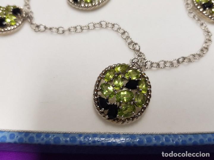 Joyeria: Collar plata con olivinas y onix - Foto 3