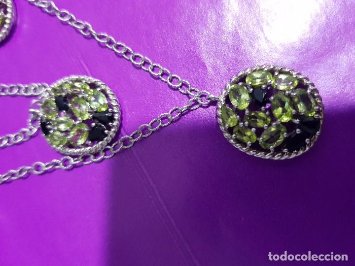 Joyeria: Collar plata con olivinas y onix - Foto 4