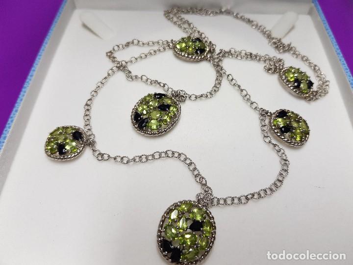 Joyeria: Collar plata con olivinas y onix - Foto 5