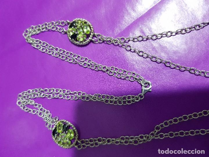 Joyeria: Collar plata con olivinas y onix - Foto 6