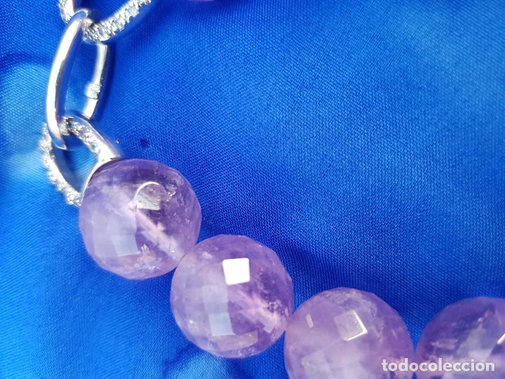 Joyeria: Pulsera de amatista con plata y circonitas - Foto 4