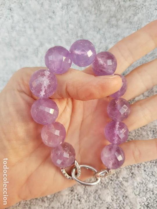 Joyeria: Pulsera de amatista con plata y circonitas - Foto 5