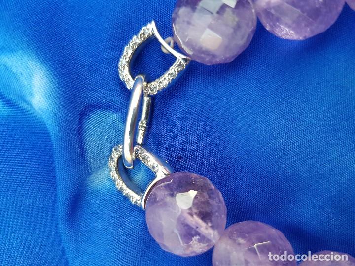 Joyeria: Pulsera de amatista con plata y circonitas - Foto 6