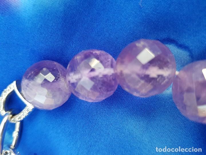 Joyeria: Pulsera de amatista con plata y circonitas - Foto 8