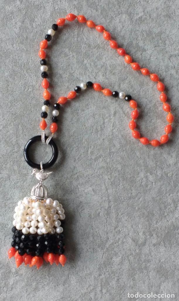 Joyeria: COLLAR DE CORAL, &Oacute;NIX Y PERLA, - Foto 1