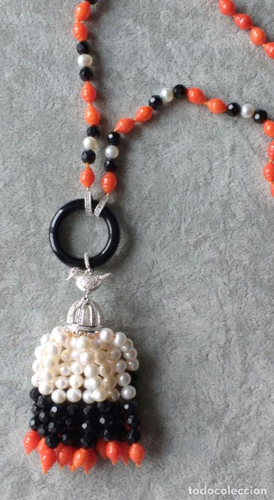 Joyeria: COLLAR DE CORAL, &Oacute;NIX Y PERLA, - Foto 2