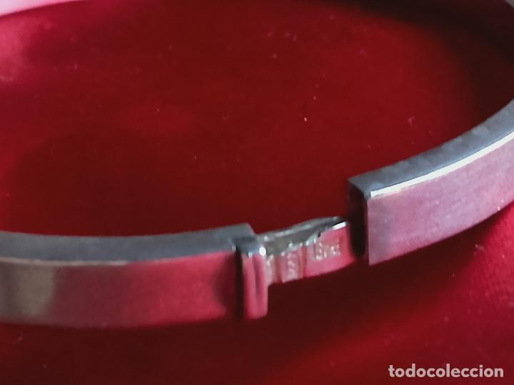Joyeria: Pulsera ,brazalete de plata y nacar - Foto 3