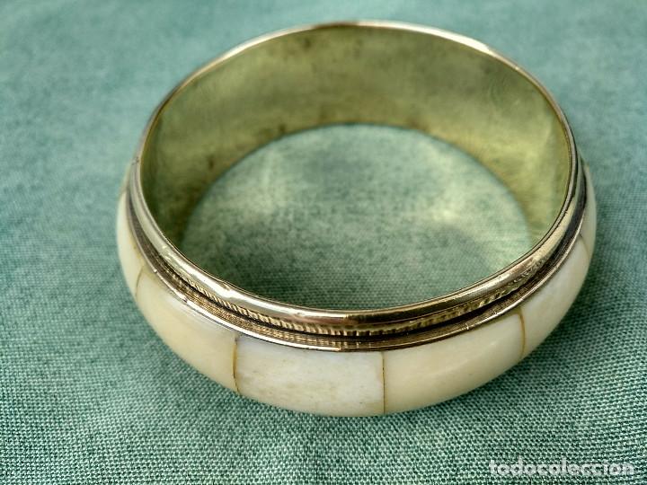 Joyeria: PULSERA VINTAGE DE LAT&Oacute;N Y HUESO - Foto 1