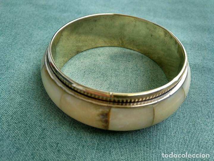 Joyeria: PULSERA VINTAGE DE LAT&Oacute;N Y HUESO - Foto 2