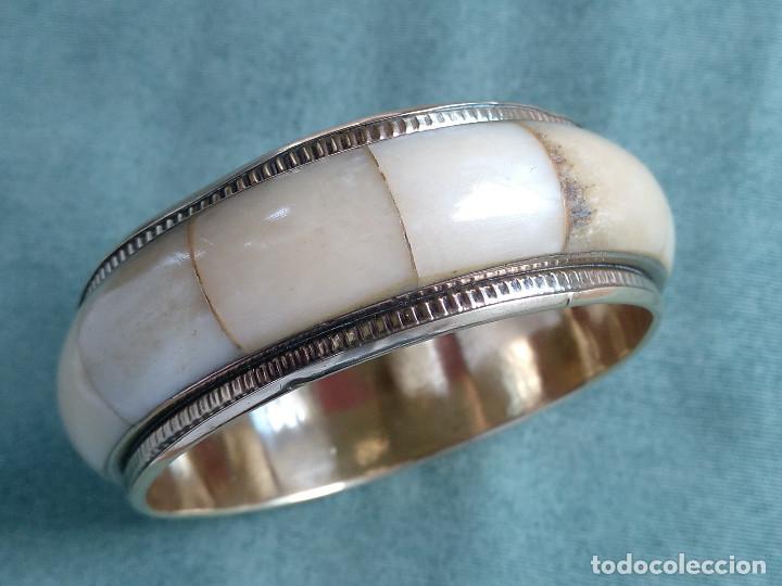 Joyeria: PULSERA VINTAGE DE LAT&Oacute;N Y HUESO - Foto 3