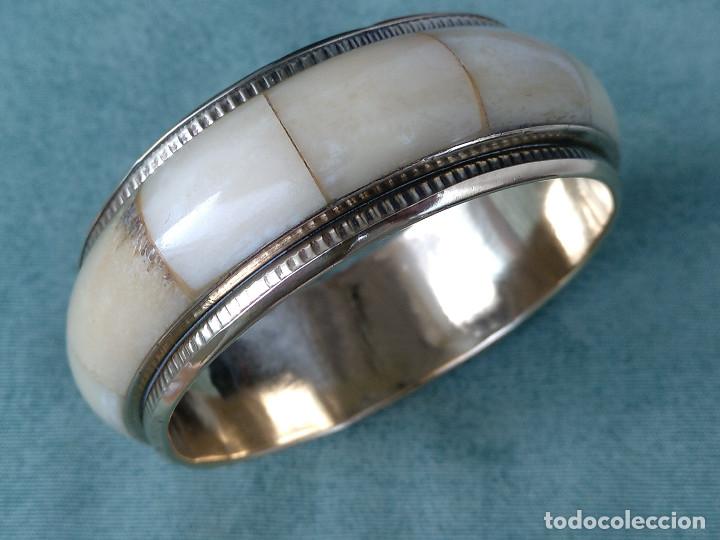 Joyeria: PULSERA VINTAGE DE LAT&Oacute;N Y HUESO - Foto 4